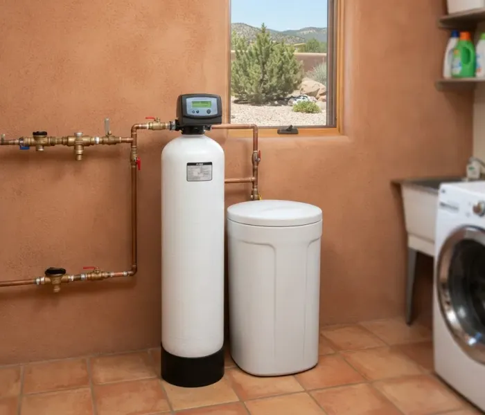 Water softener system installed in a St George, UT home